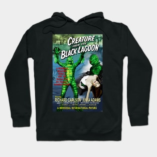 The Creature from the Black Lagoon Faux Retro Movie Poster Hoodie